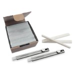 Soapstone chalk 127x12,7x4,8 mm flat form (144 pcs. packing) with 2 pcs. holders